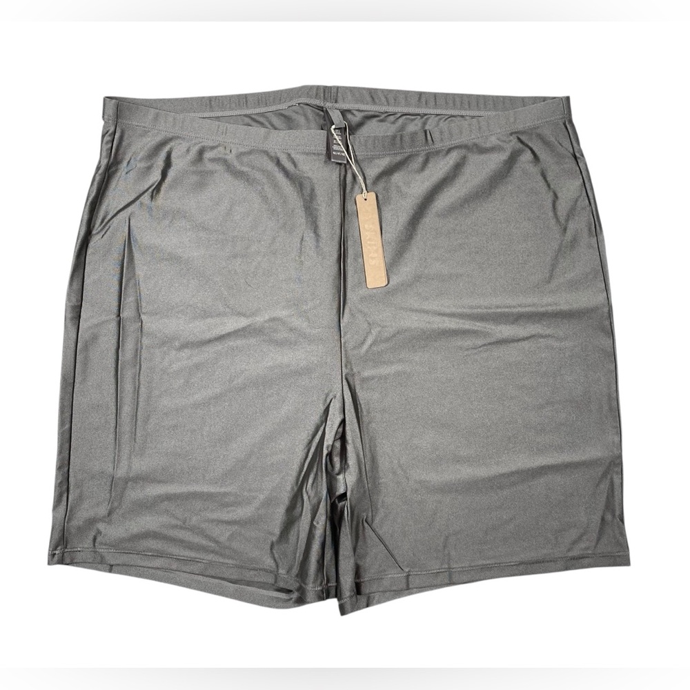 Skims Womens Shine Spandex Jersey Bike Short Gray Chalk BO-BKS-3016 Size 4X
